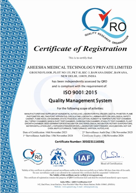 ISO 9001:2015 Quality Management System, certificate number 305023111650Q